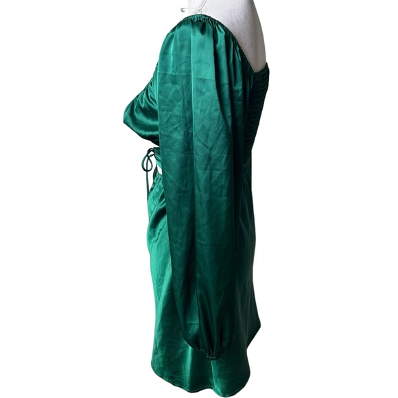 PRINCESS POLLY emerald green Nikita Mini dress size 8 NWOT - Picture 7 of 9